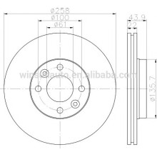 402061200R 402067501R 7701210081 rotor do disco de freio para RENAULT